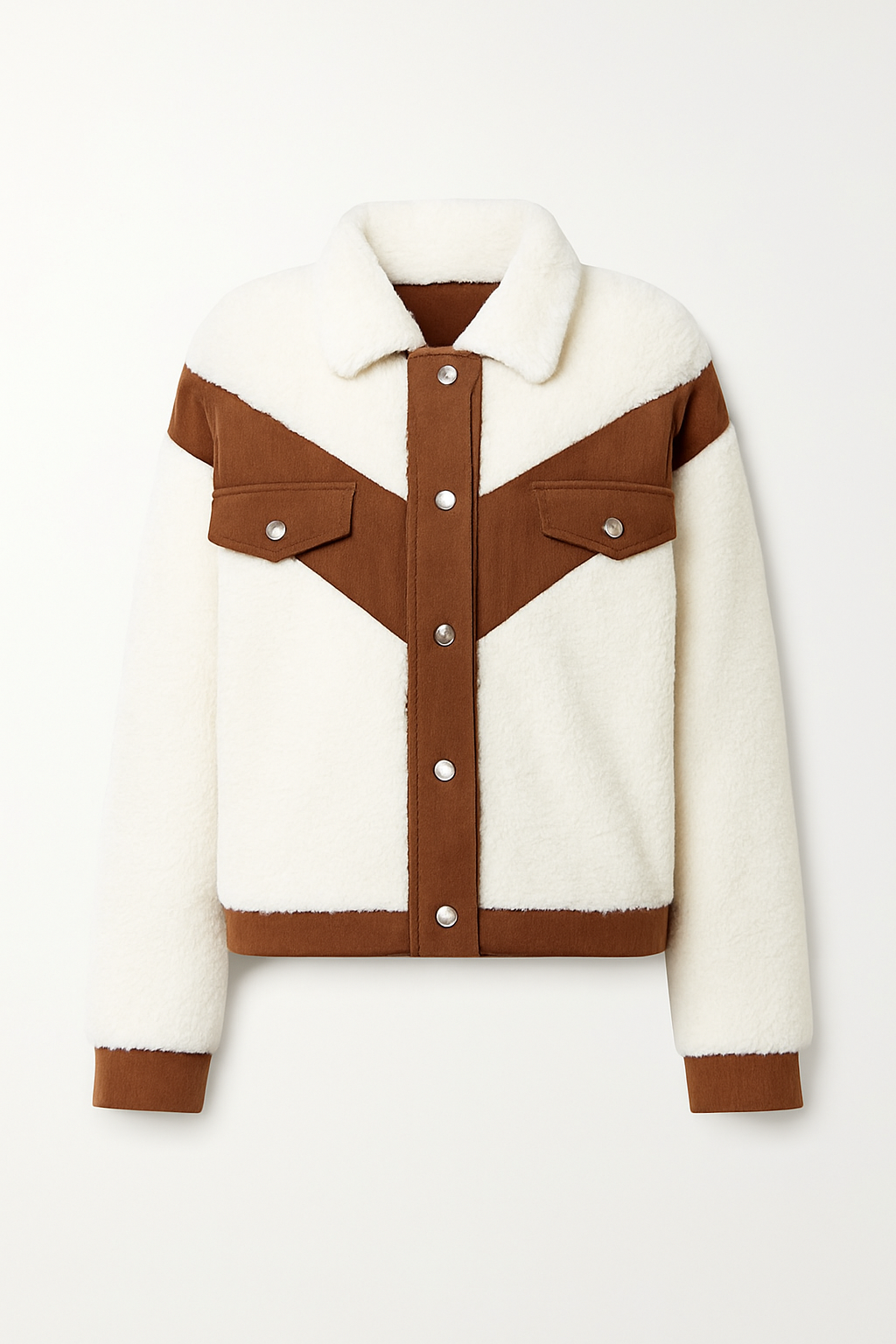 Veste en Sherpa et Velours | Contrastée | Chaude et Tendance
