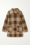 Veste en Sherpa à Carreaux | Douillette & Tendance | Idéale pour l’Hiver