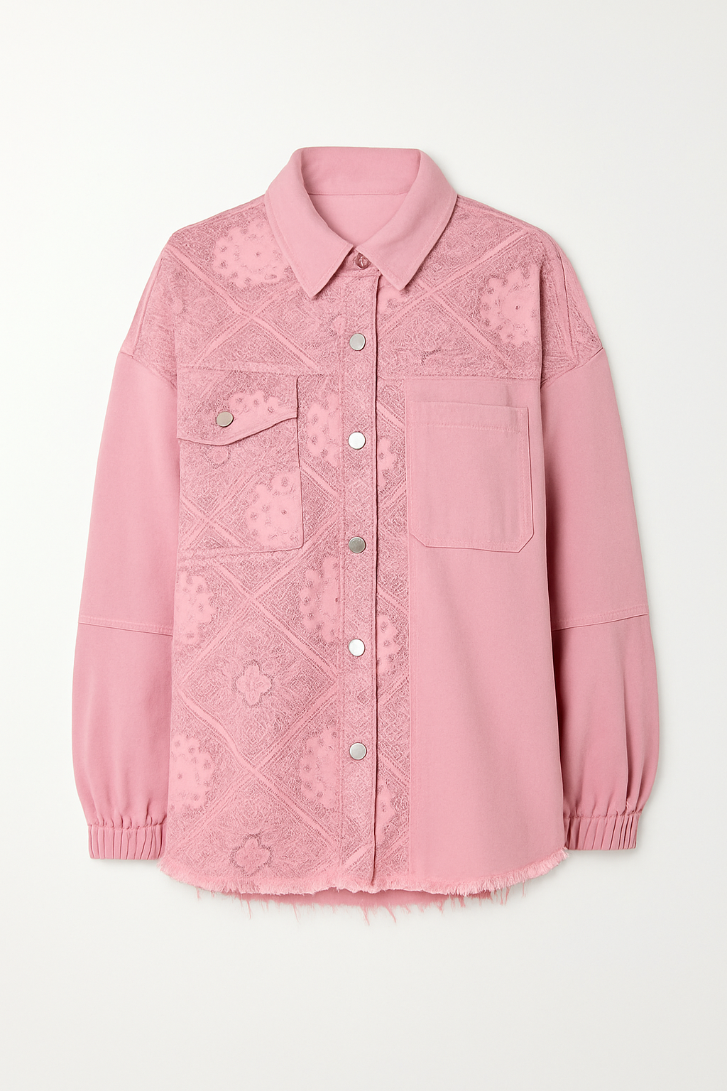 Veste en Jean Imprimée Oversize | Bohème & Tendance | Idéale pour la Superposition