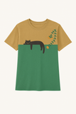 T-shirt Graphique Chat Relax | Imprimé Ludique | Doux & Décontracté