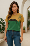 T-shirt Graphique Chat Relax | Imprimé Ludique | Doux & Décontracté