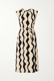 Robe Midi Imprimé Abstrait | Élégante | Moderne et Chic