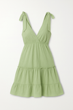 Robe d'Été à Bretelles Nouées | Légère & Aérée | Parfaite pour les Journées Ensoleillées