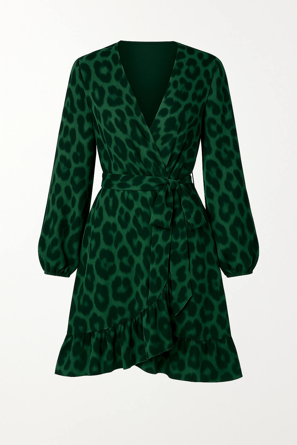 Robe Portefeuille Léopard | Col en V | Audacieuse et Féminine