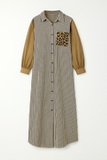 Robe Chemise Rayée & Léopard | Audacieuse | Tendance & Chic
