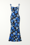 Robe Longue Florale | Style Estival Élégant | Parfait pour les Fêtes au Jardin