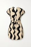 Robe Portefeuille Imprimée | Motif Abstrait | Chic et Légère