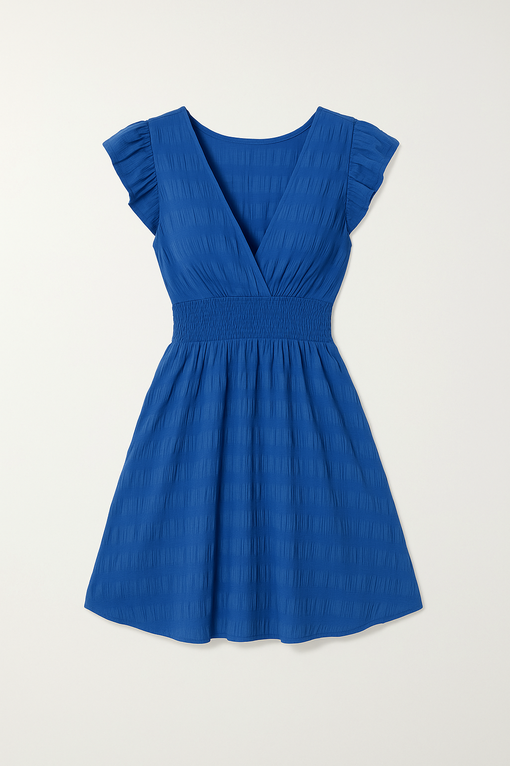 Robe Courte à Taille Smockée | Style Estival | Élégance Légère