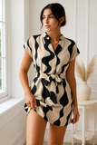 Robe Portefeuille Imprimée | Motif Abstrait | Chic et Légère