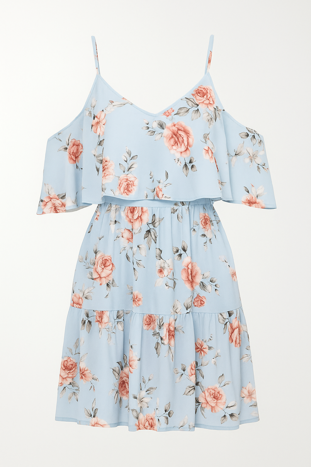 Robe Mini Épaules Dénudées à Fleurs | Légère & Aérienne | Parfaite pour l'Été