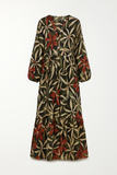 Robe Longue Bohème | Fluide | Imprimé Tropical Léger