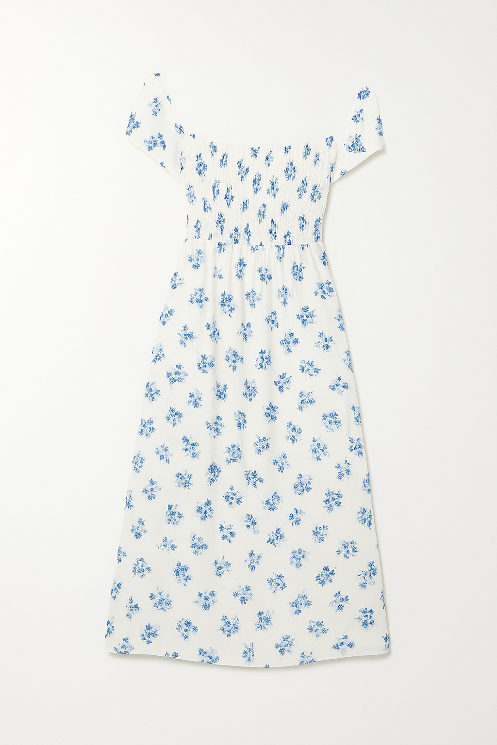 Robe Longue Fleurie Smockée | Romantique & Élégante | Parfaite pour l’Été