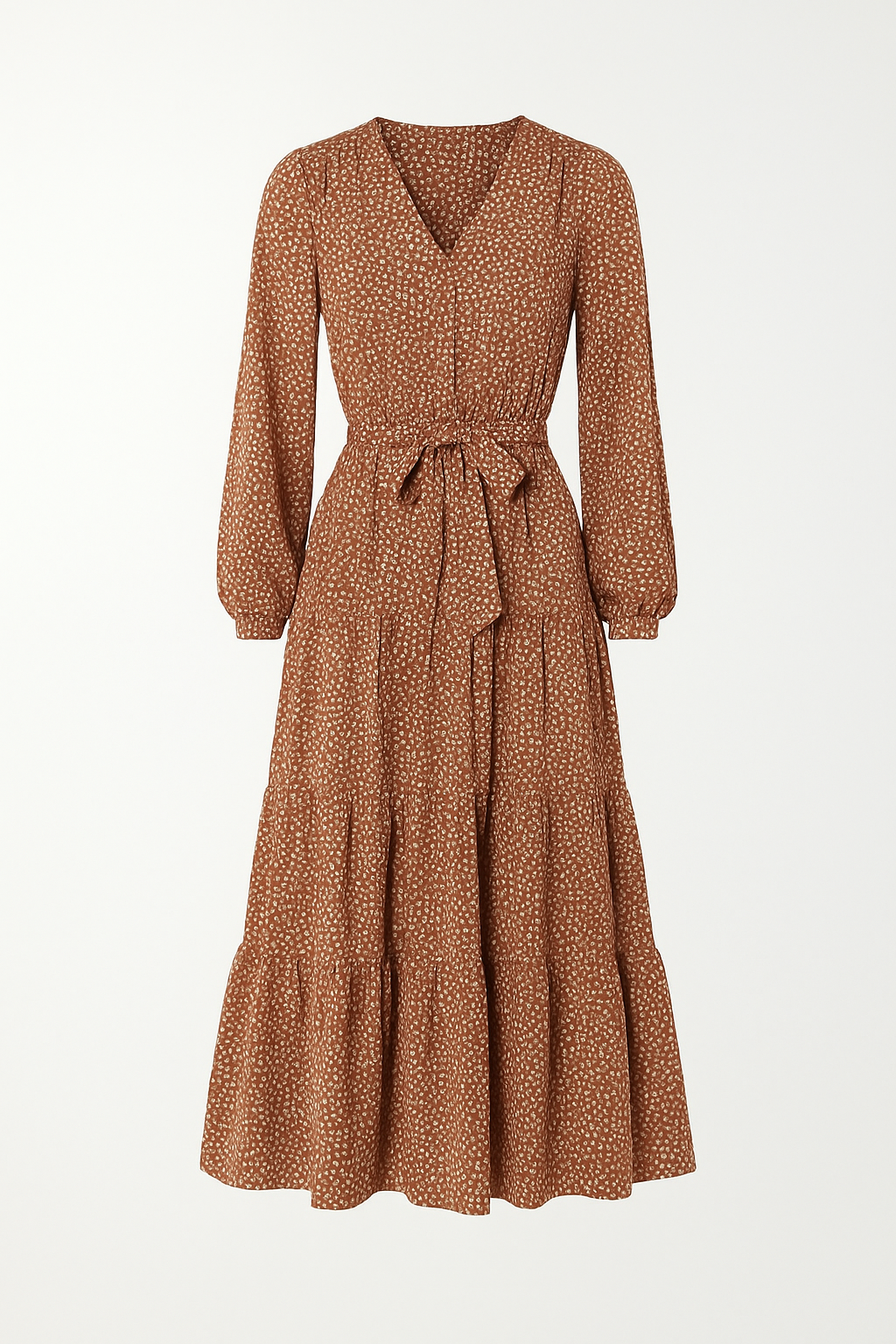 Robe Midi à Volants | Légère & Féminine | Style Cache-Cœur