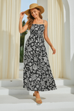 Robe Longue Fleurie Smockée | Légère & Aérienne | Parfaite pour les Vacances d'Été