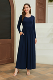 Robe Maxi Élégante à Manches Longues | Intemporelle | Fluide & Confortable