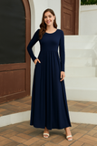 Robe Maxi Élégante à Manches Longues | Intemporelle | Fluide & Confortable