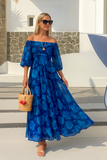 Robe Longue Épaules Dénudées | Élégante | Fluide & Romantique