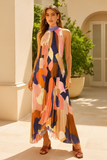 Robe Longue Plissée à Col Halter | Élégante & Fluide | Mode Statement