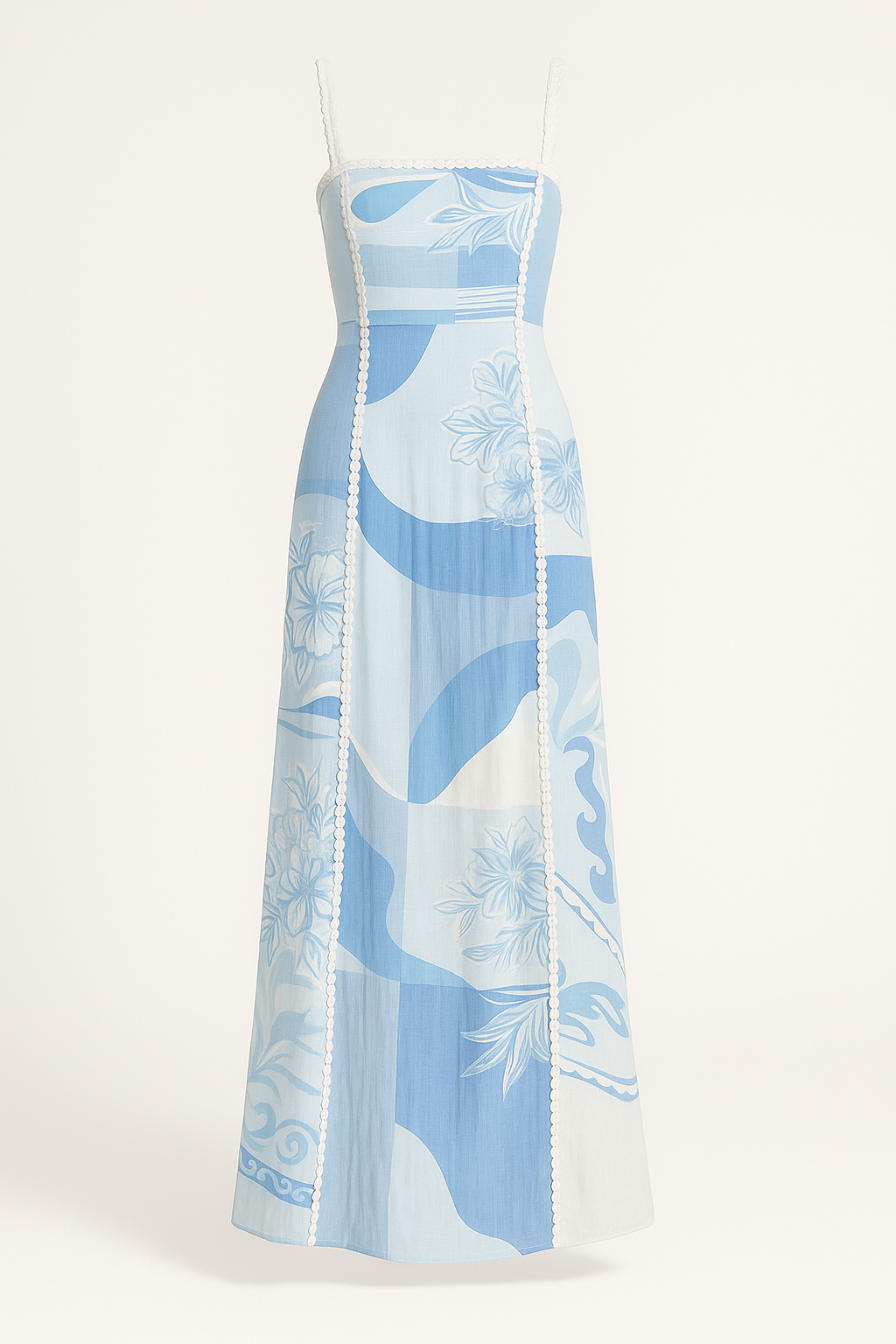 Robe Longue Patchwork | Été | Légère & Élégante