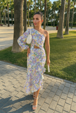 Robe Longue Asymétrique Fleurie | Élégante & Chic | Mode Estivale