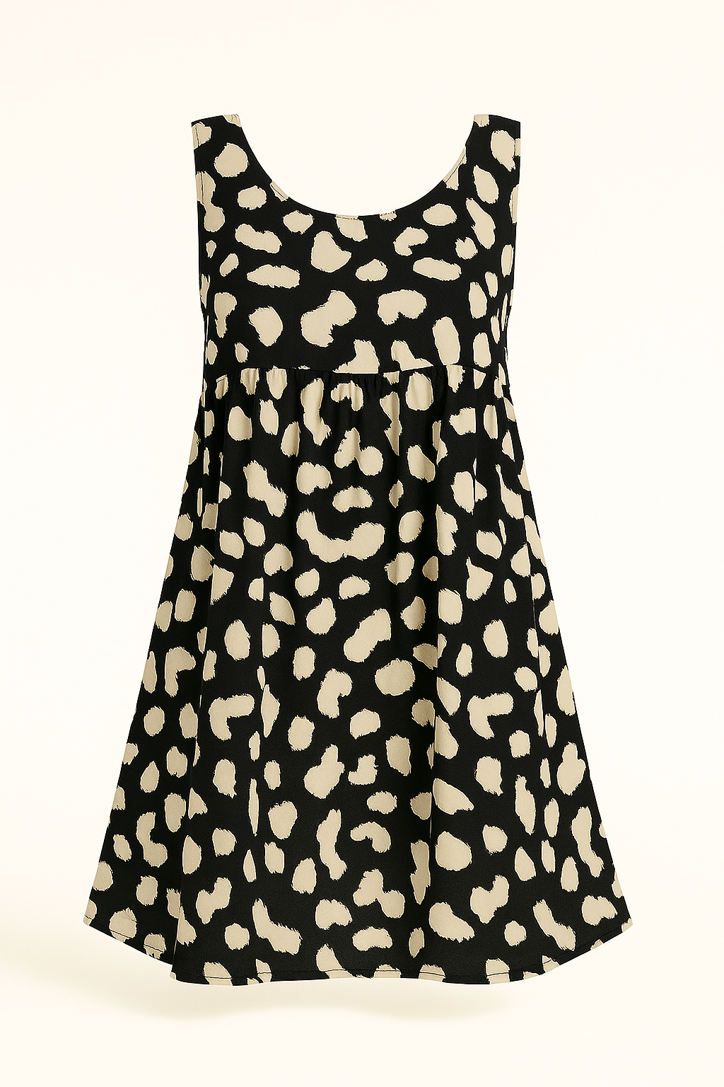 Robe Sans Manches Imprimé Léopard | Tissu Léger | Sauvage et Aérienne