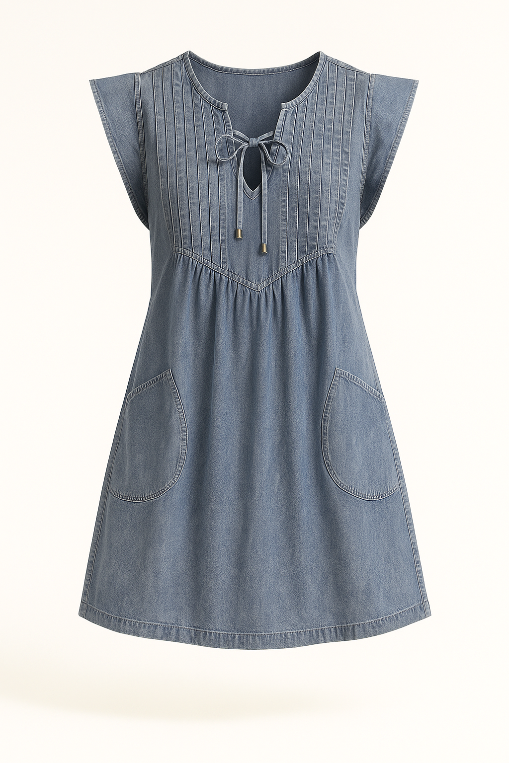 Robe Tunique en Jean | Bleu Beau | Légère et Décontractée