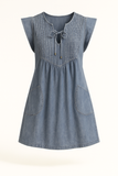 Robe Tunique en Jean | Bleu Beau | Légère et Décontractée