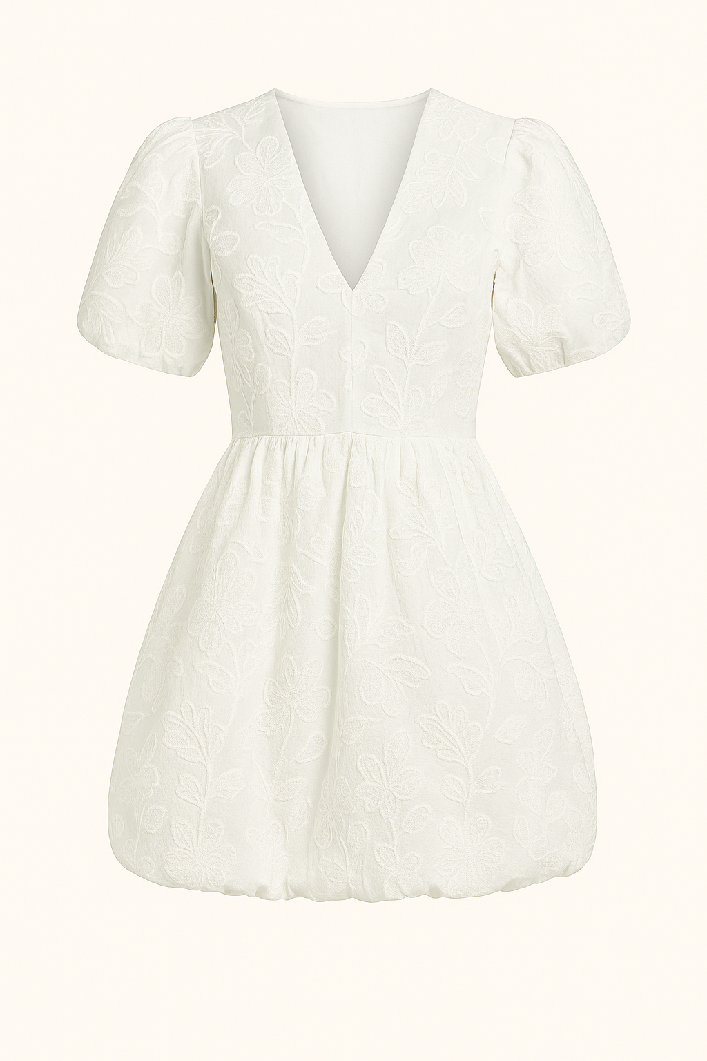 Robe Courte Bouffante Brodée | Légère & Élégante | Incontournable Estival