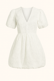 Robe Courte Bouffante Brodée | Légère & Élégante | Incontournable Estival