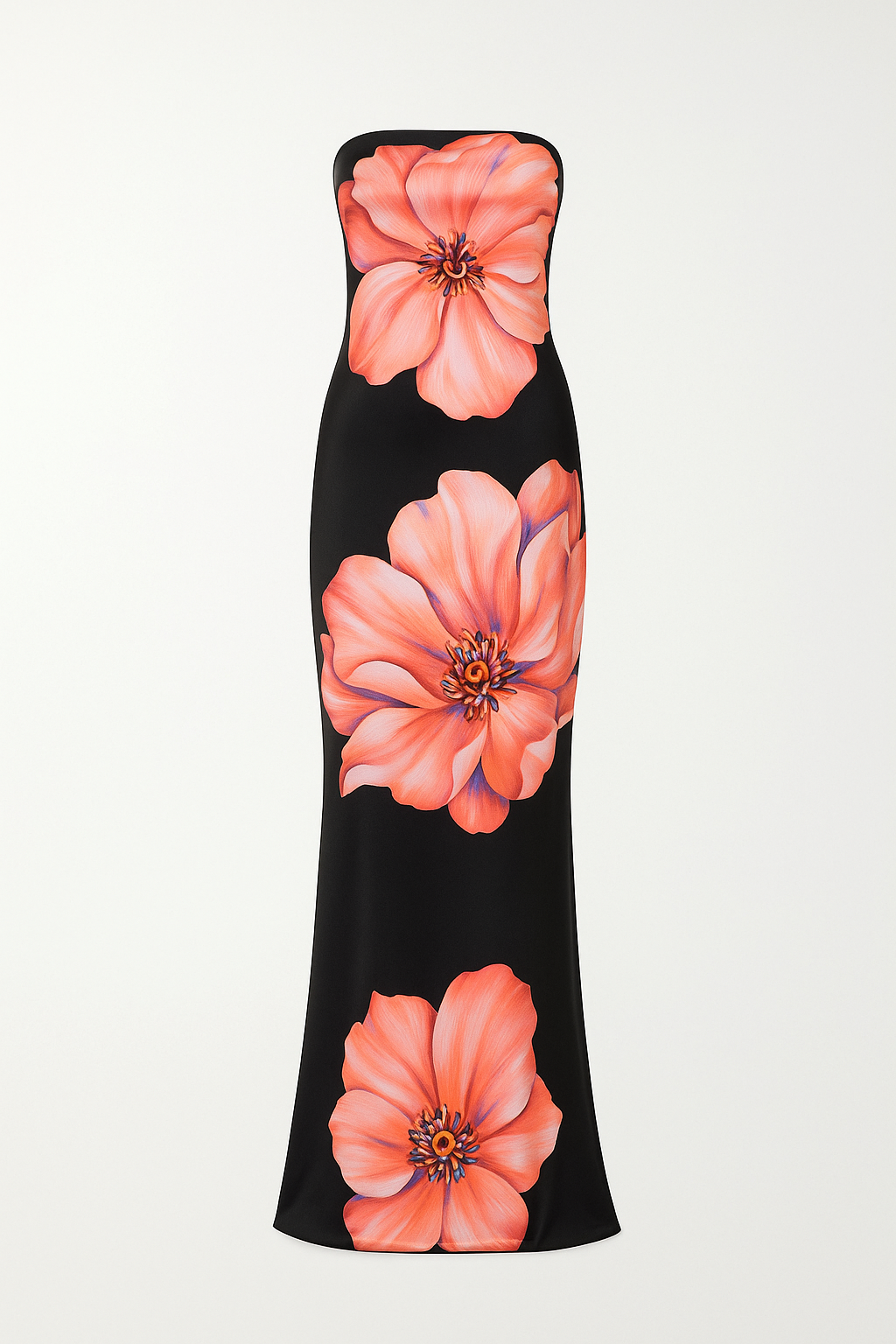 Robe Longue Satinée Fleurie | Élégante | Chic et Fluide