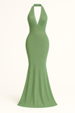Robe de Soirée Halter à Paillettes | Élégante & Glamour | Coupe Moulante