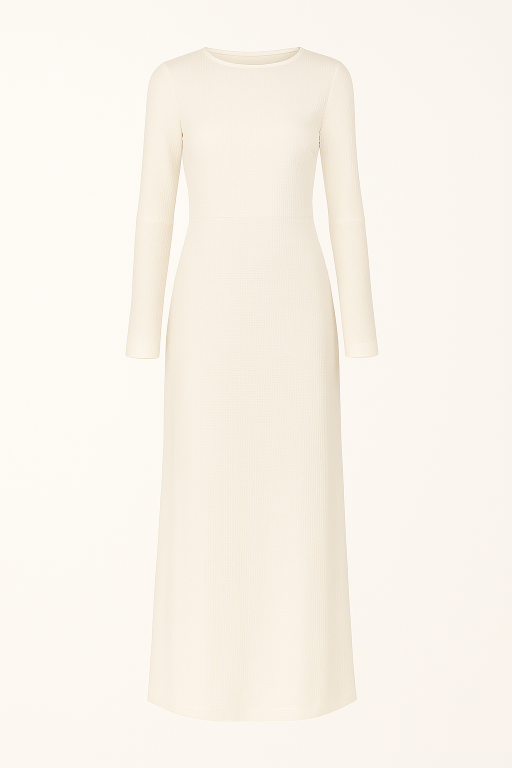 Robe Longue Côtelée | Minimaliste | Élégante et Confortable