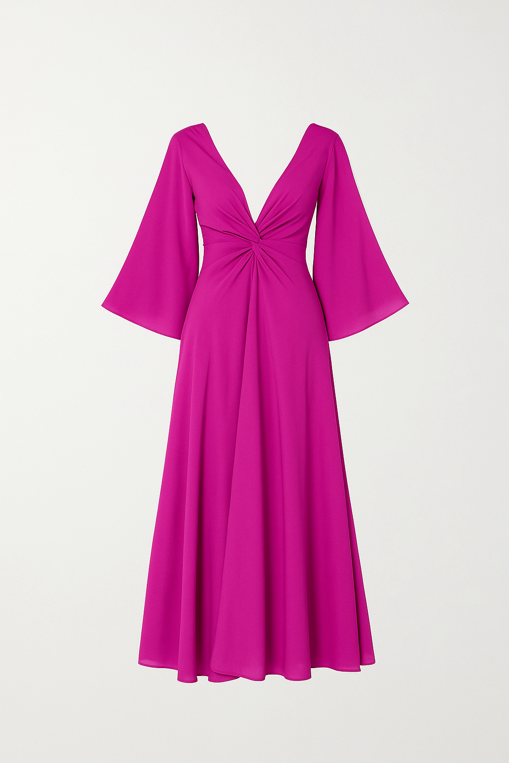 Robe Longue en Mousseline à Nœud Twist | Élégante et Fluide | Parfaite pour Mariages et Événements d'Été