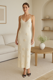 Robe Midi Fleurie 3D | Élégante | Romantique et Féminine