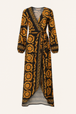 Robe Longue Imprimé Baroque | Élégante & Audacieuse | Parfaite pour les Soirées d'Été et les Occasions Spéciales