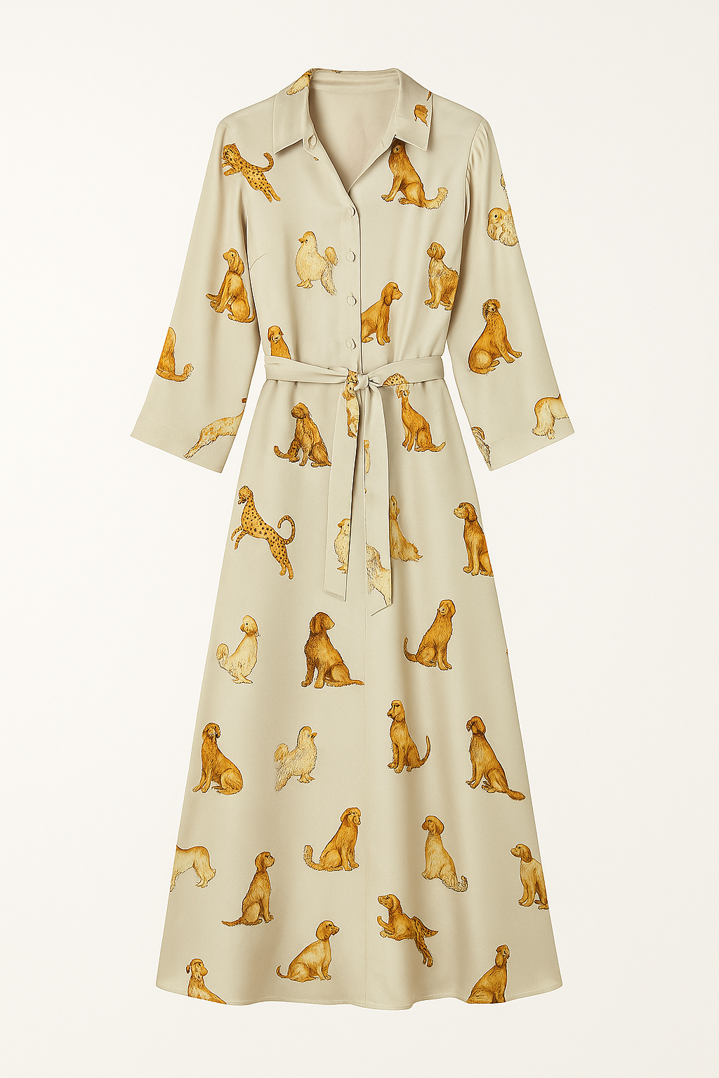 Robe Satinée Imprimée Animaux | Chic & Originale | Parfaite pour l'Été et les Soirées