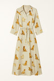 Robe Satinée Imprimée Animaux | Chic & Originale | Parfaite pour l'Été et les Soirées