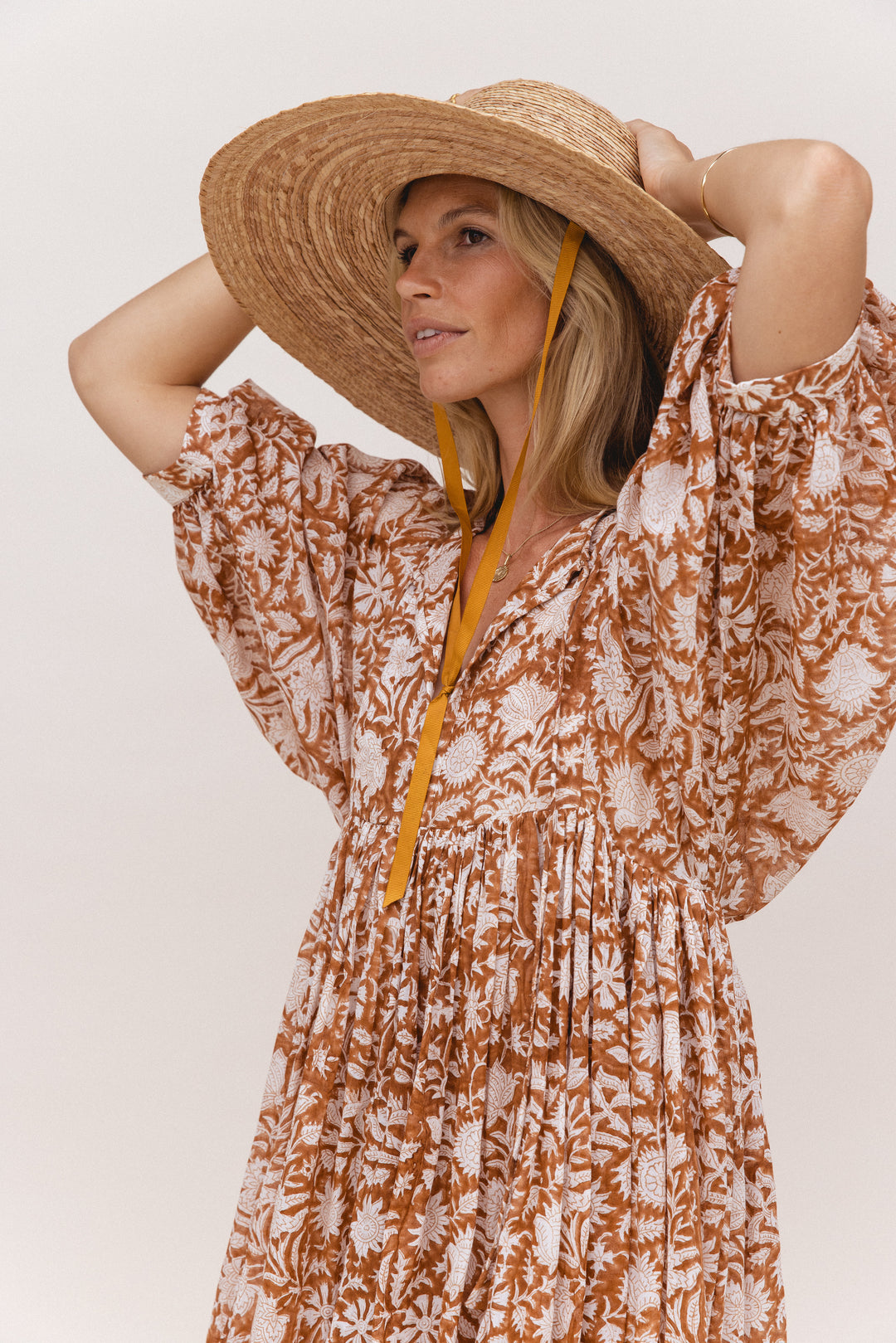 Robe Midi Fleurie Bohème | Coton Léger | Chic Estival