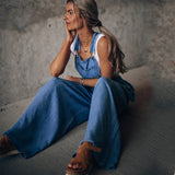 Salopette Large en Jean | Bleu | Style Décontracté & Tendance