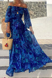 Robe Longue Épaules Dénudées | Élégante | Fluide & Romantique