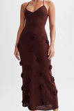 Robe Midi Fleurie 3D | Élégante | Romantique et Féminine