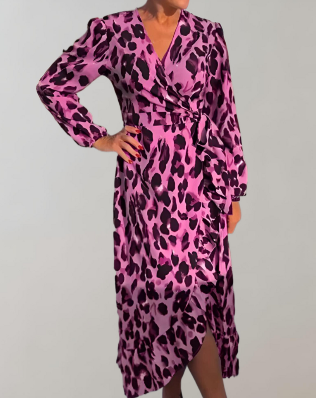 Robe Portefeuille Imprimé Léopard | Audacieuse | Élégante et Féminine