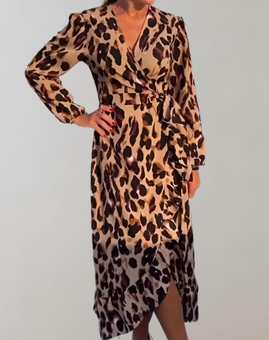 Robe Portefeuille Imprimé Léopard | Audacieuse | Élégante et Féminine