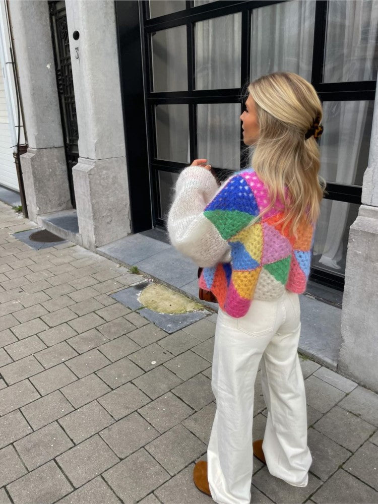 Gilet en Maille Épaisse à Rayures | Coloré & Douillet | Parfait pour les Jours Frais et les Looks Urbains Stylés