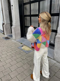 Gilet en Maille Épaisse à Rayures | Coloré & Douillet | Parfait pour les Jours Frais et les Looks Urbains Stylés