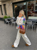 Gilet en Maille Épaisse à Rayures | Coloré & Douillet | Parfait pour les Jours Frais et les Looks Urbains Stylés