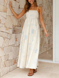 Robe Maxi Bohème Imprimée | Mélange de Coton | Légère et Aérienne