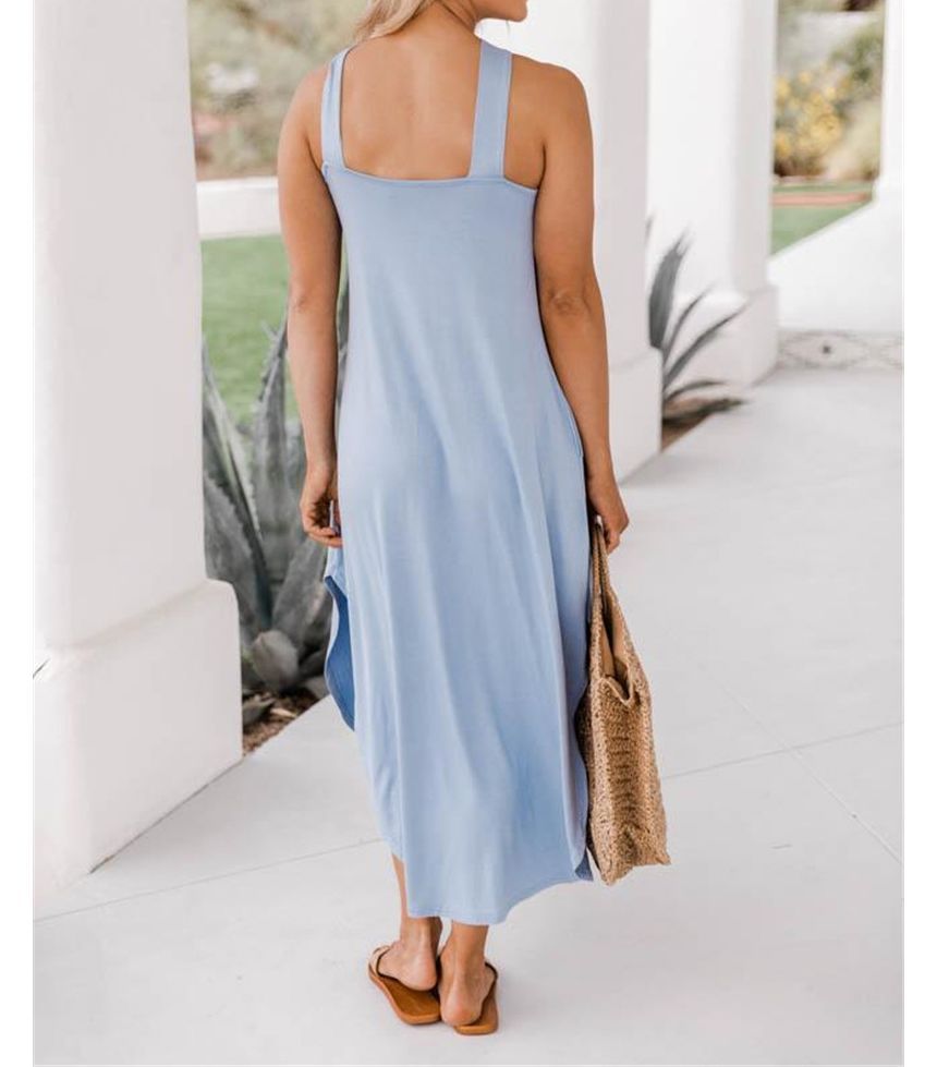 Robe Longue à Col Halter | Élégante | Légère & Fluide