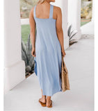 Robe Longue à Col Halter | Élégante | Légère & Fluide