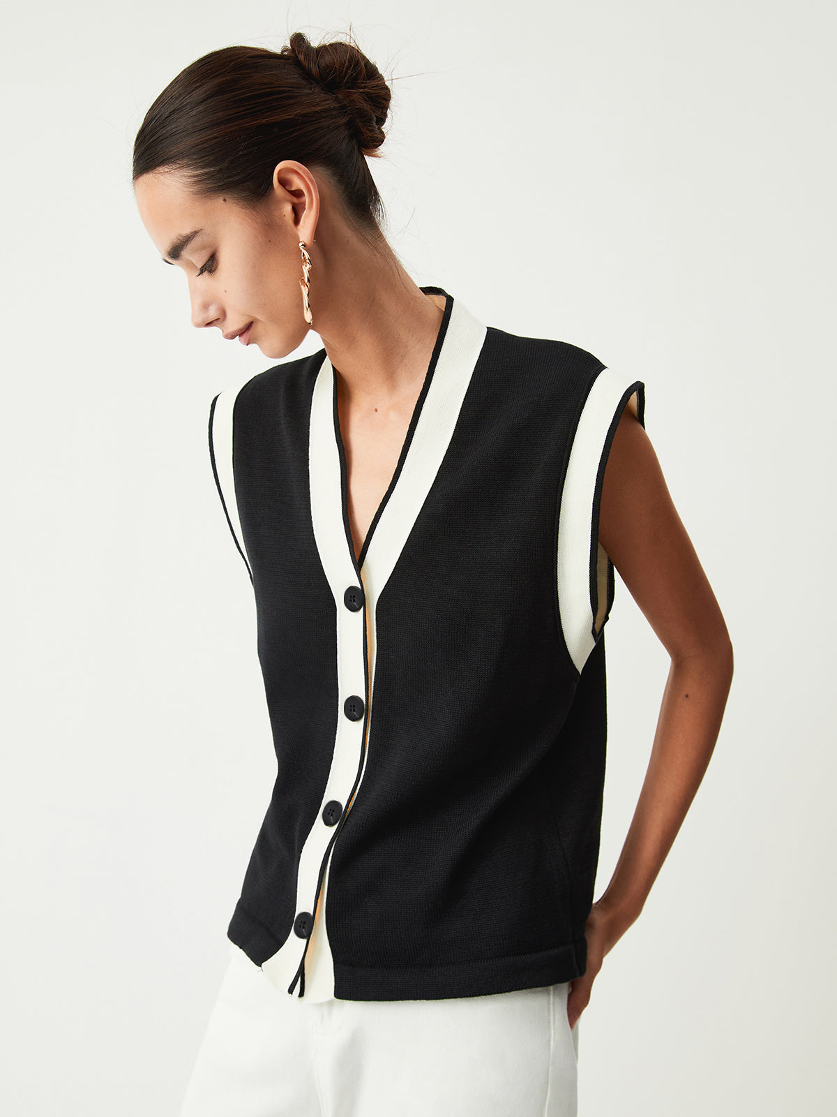 Gilet Tricoté Sans Manches | Chic | Élégant & Polyvalent